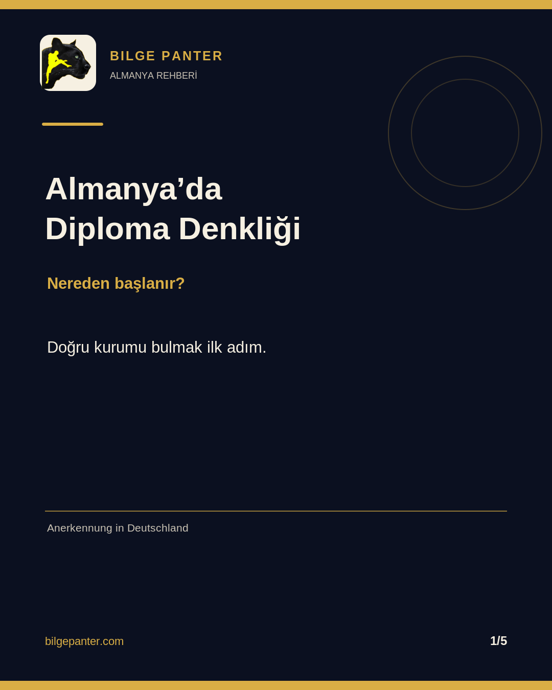 Kapak: Almanya’da Diploma Denkliği, nereden başlanır? Bilge Panter.